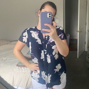 Ann Taylor Floral Blouse